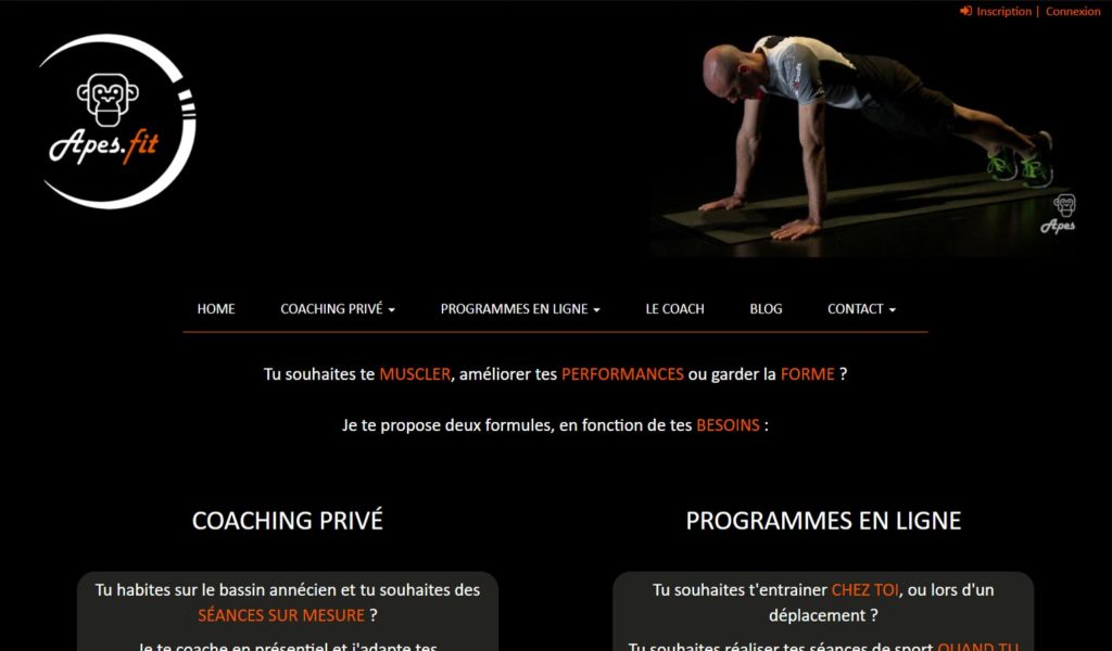 Apes Fit, programme de coaching sportif en ligne en poids de corps